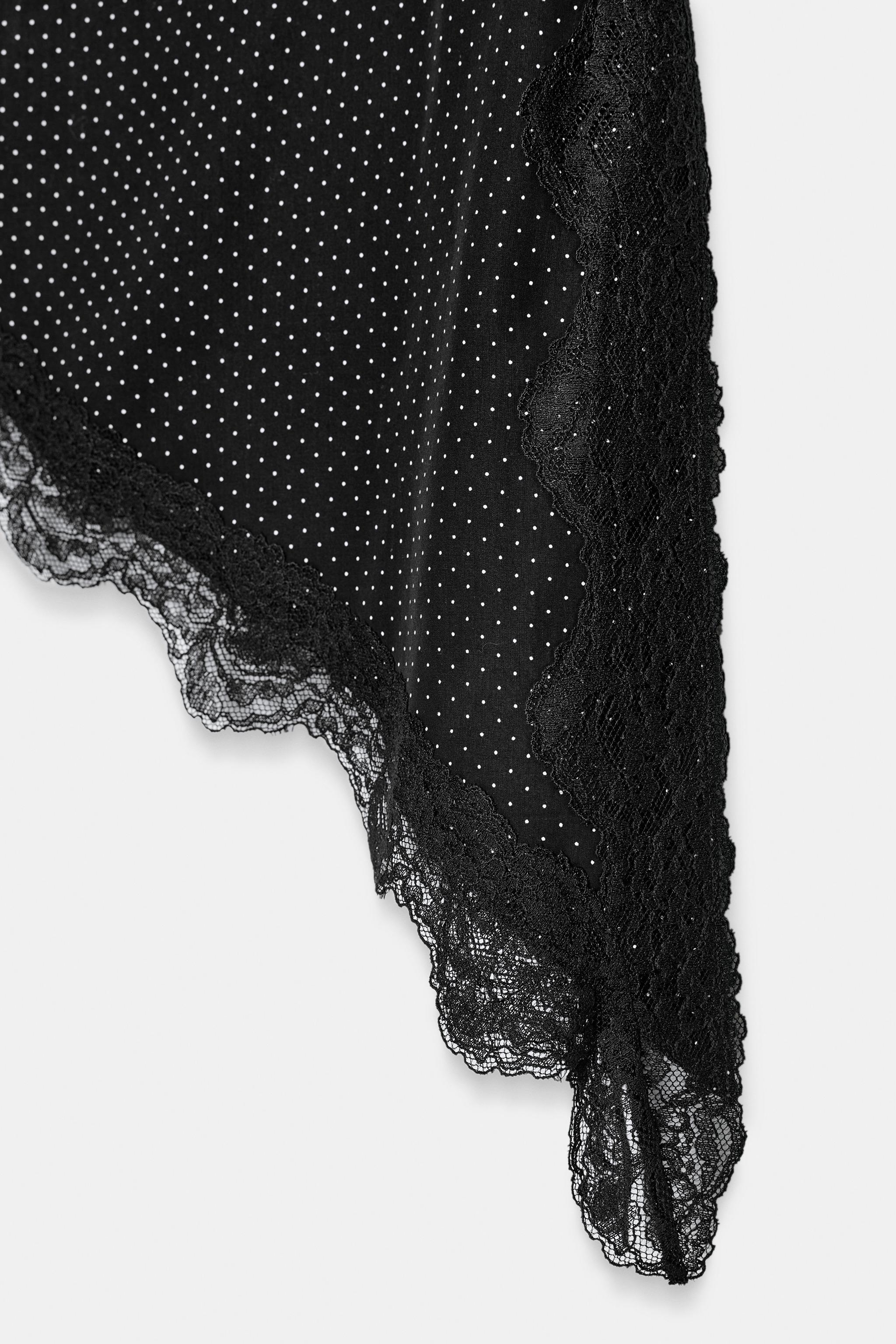 ASYMMETRIC POLKA DOT TOP ZW COLLECTION